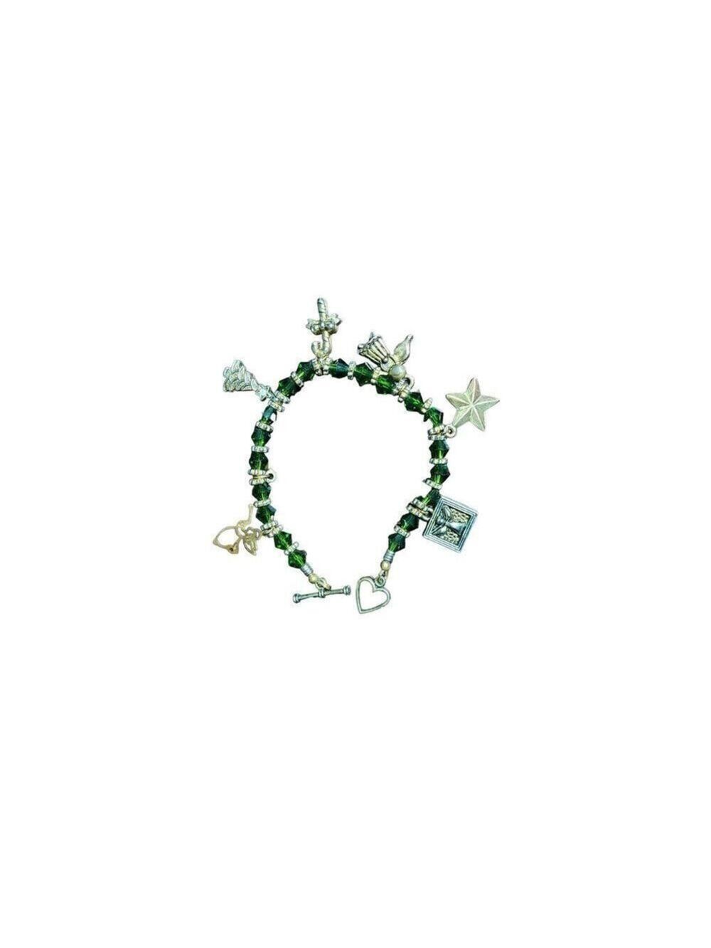 Green Gold Bracelet 7 Inch Christmas Holiday